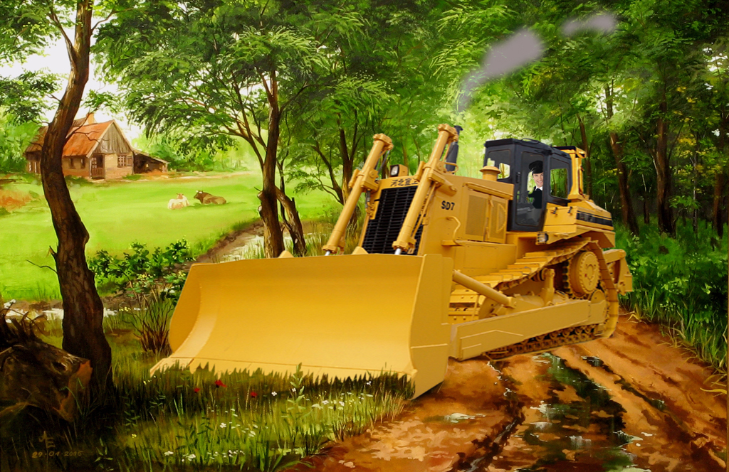 2012 - Brab landsch bulldozer BEELD GUSTAVE PETIT