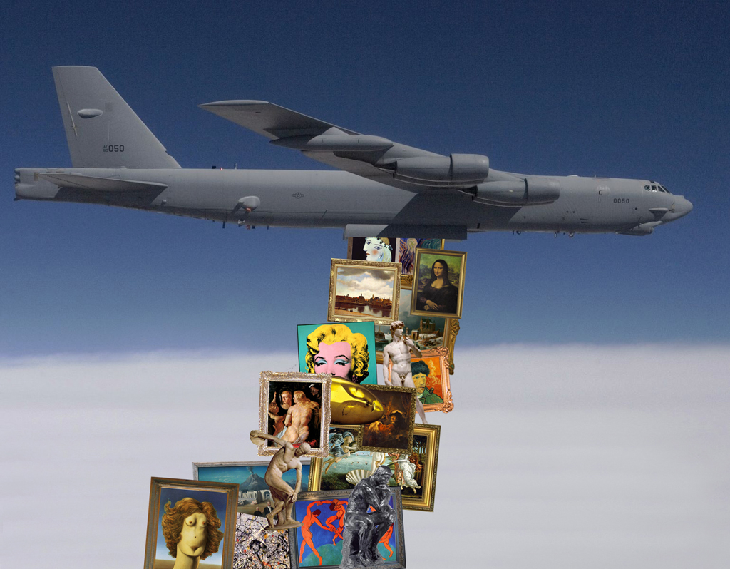 2013 - B52 schilderijenbombardement BEELD GUSTAVE PETIT