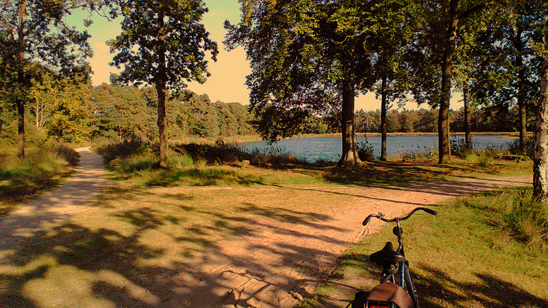 2015 slimfoon fiets water mastbos FOTO GUSTAVE PETIT